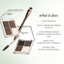 Load image into Gallery viewer, Brow Definer Palette + Brow Definer Duo Brush
